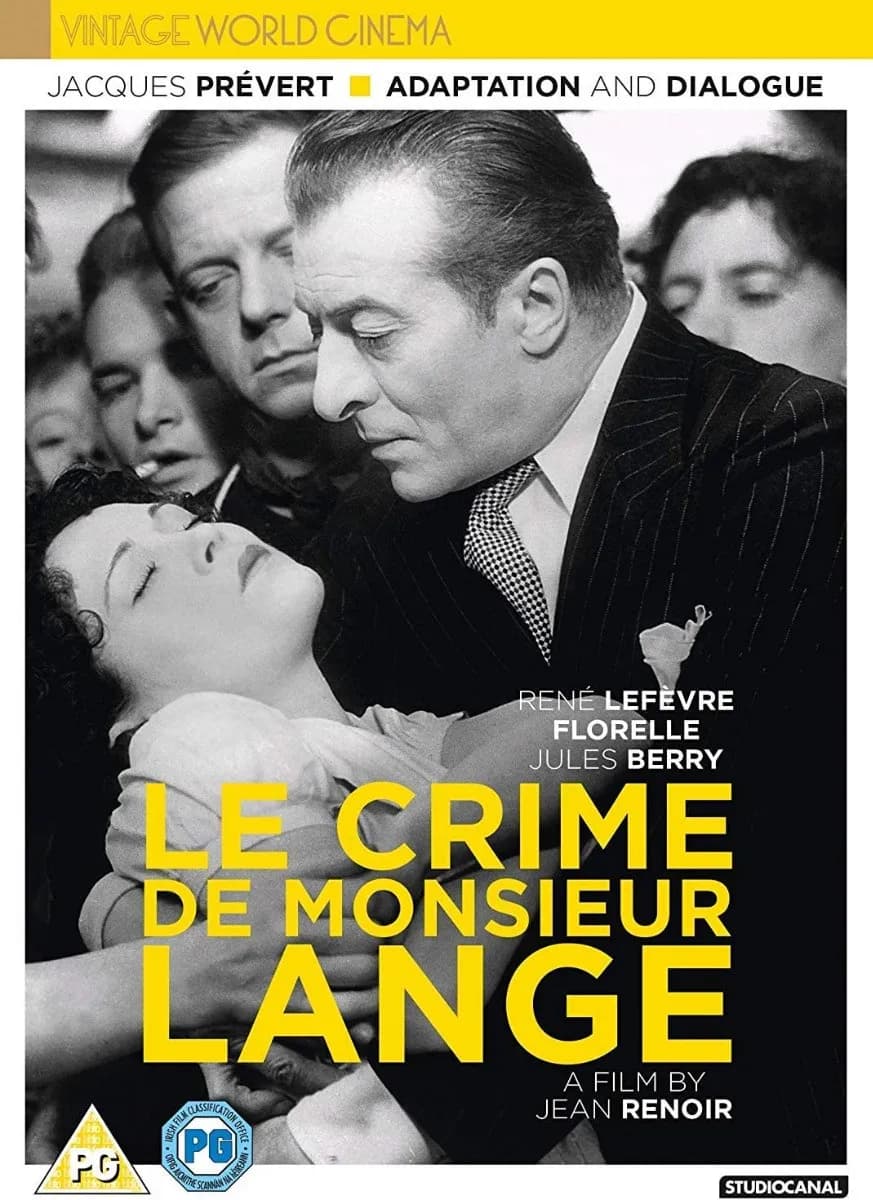 Le Crime de Monsieur Lange cover