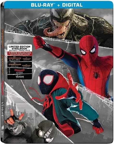 Spider-Man: Far from Home / Spider-Man: Homecoming / Spider-Man: Into the Spiderverse / Venom cover