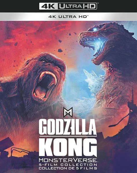 Godzilla/Kong Monsterverse 5-Film Collection cover