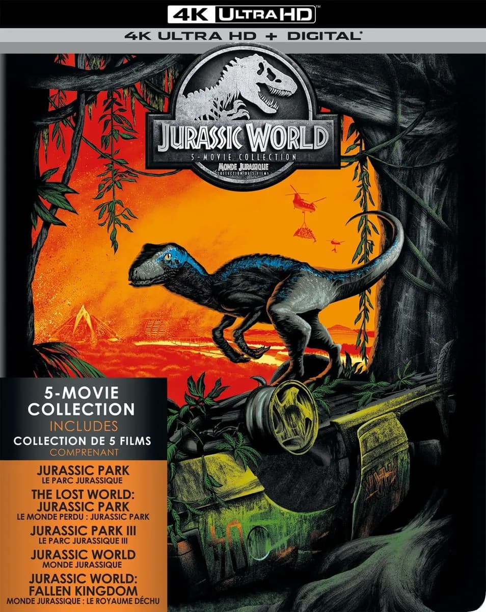 Jurassic World 5-Movie Collection cover